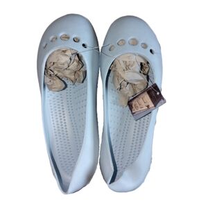 Foam Rubber Ballet Flats - Size 38 / 7 - Powder Blue